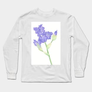 Blue Iris Stem Long Sleeve T-Shirt